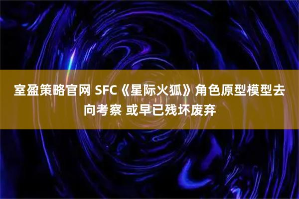 室盈策略官网 SFC《星际火狐》角色原型模型去向考察 或早已残坏废弃